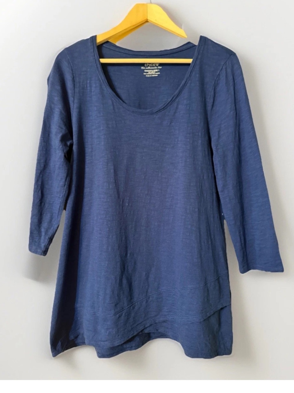 Not for sale Chico’s blue the Ultimate tee shirt blouse with 3/4 sleeves